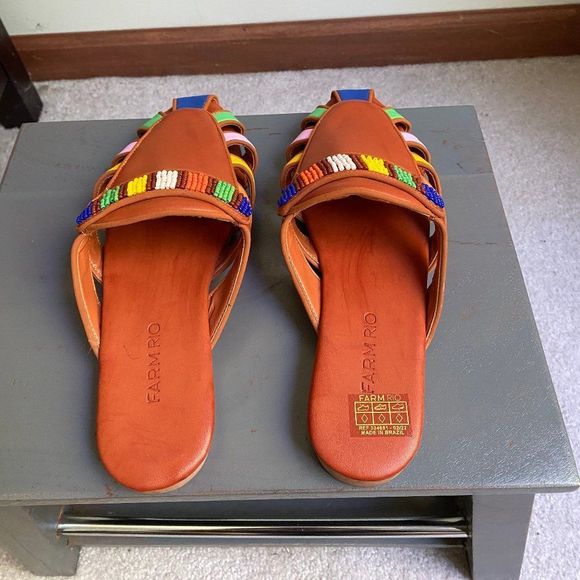 FARM RIO Women Beaded Mules  - NEW NWOB - Picture 8 of 11